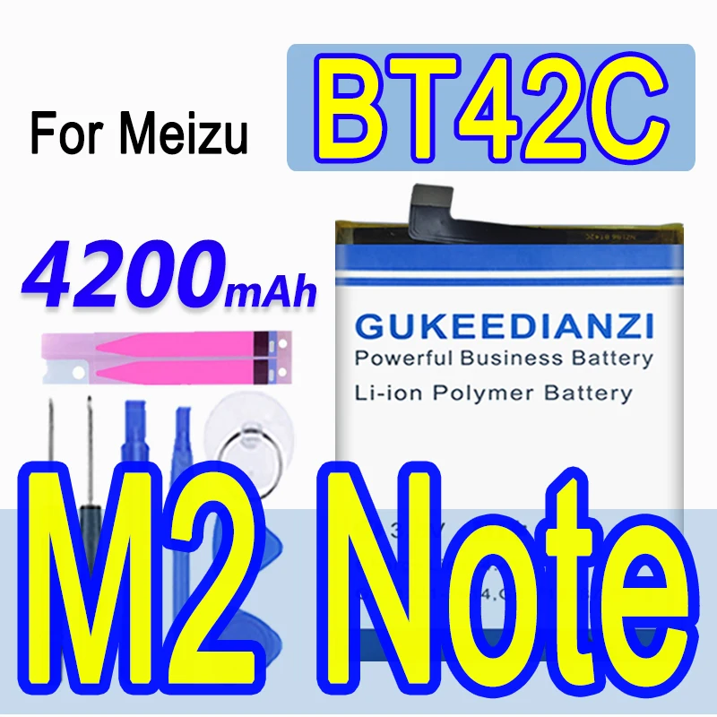 Новинка 2019 аккумуляторная батарея BT42C для мобильного телефона Meizu Meizy M2 Note 4200 мАч