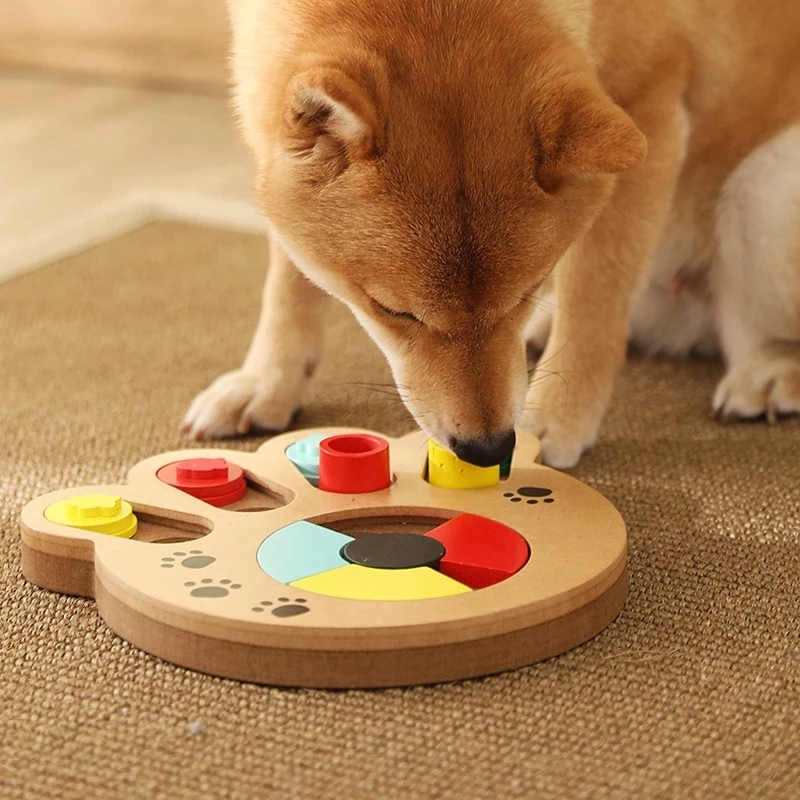 

Dog Puzzle Toys Increase IQ Interactive Slow Dispensing Feeder Pet Cat Puppy Training Games FeedingFeeding Food Intelligence Toy