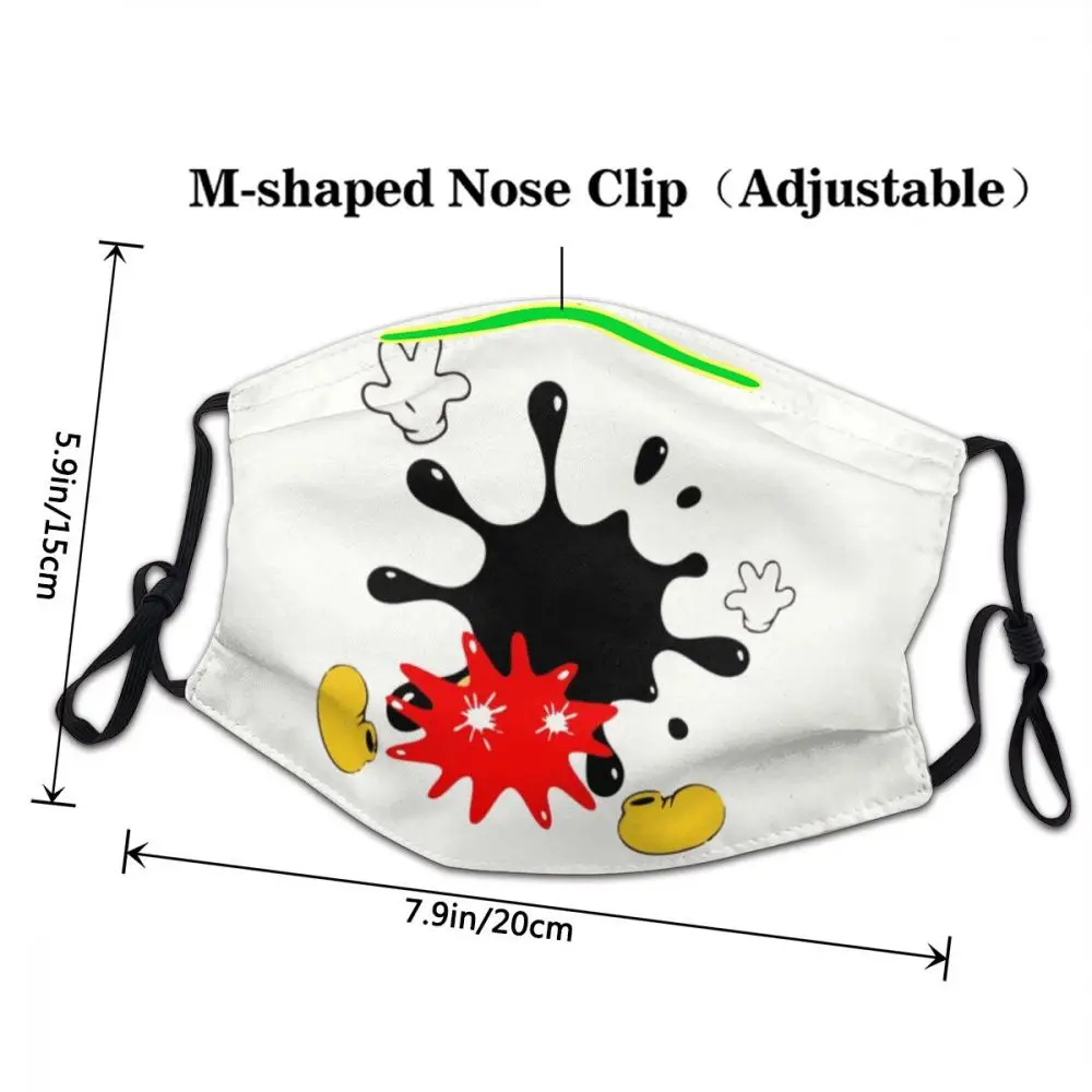 Мышь анимэ рот маска на лицо дизайн способный преодолевать Броды для взрослых с