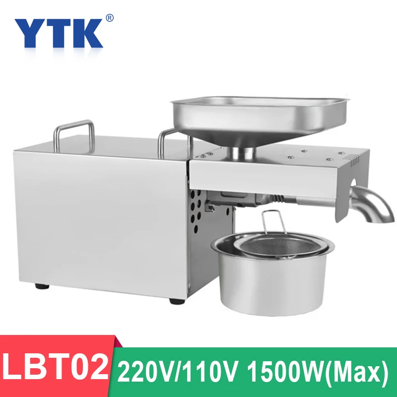 

LBT02 Household High Power Fully automatic Oil Press High Extraction Peanut coconut olive cold Oil press