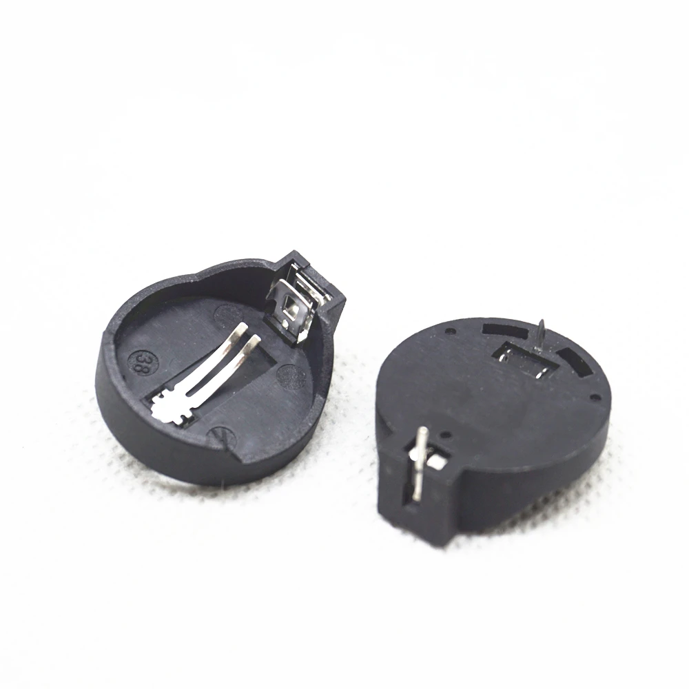 100PCS SMD button battery holder for 3V CR2032 CR2025 socket Computer motherboard battery holder good quality Free shipping D.