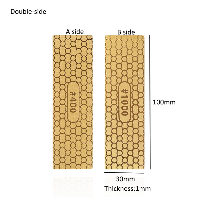 

Двусторонний Алмазный точильный камень, уличная точилка для ножей, шлифовальные инструменты, точильный камень с титановым покрытием в виде...