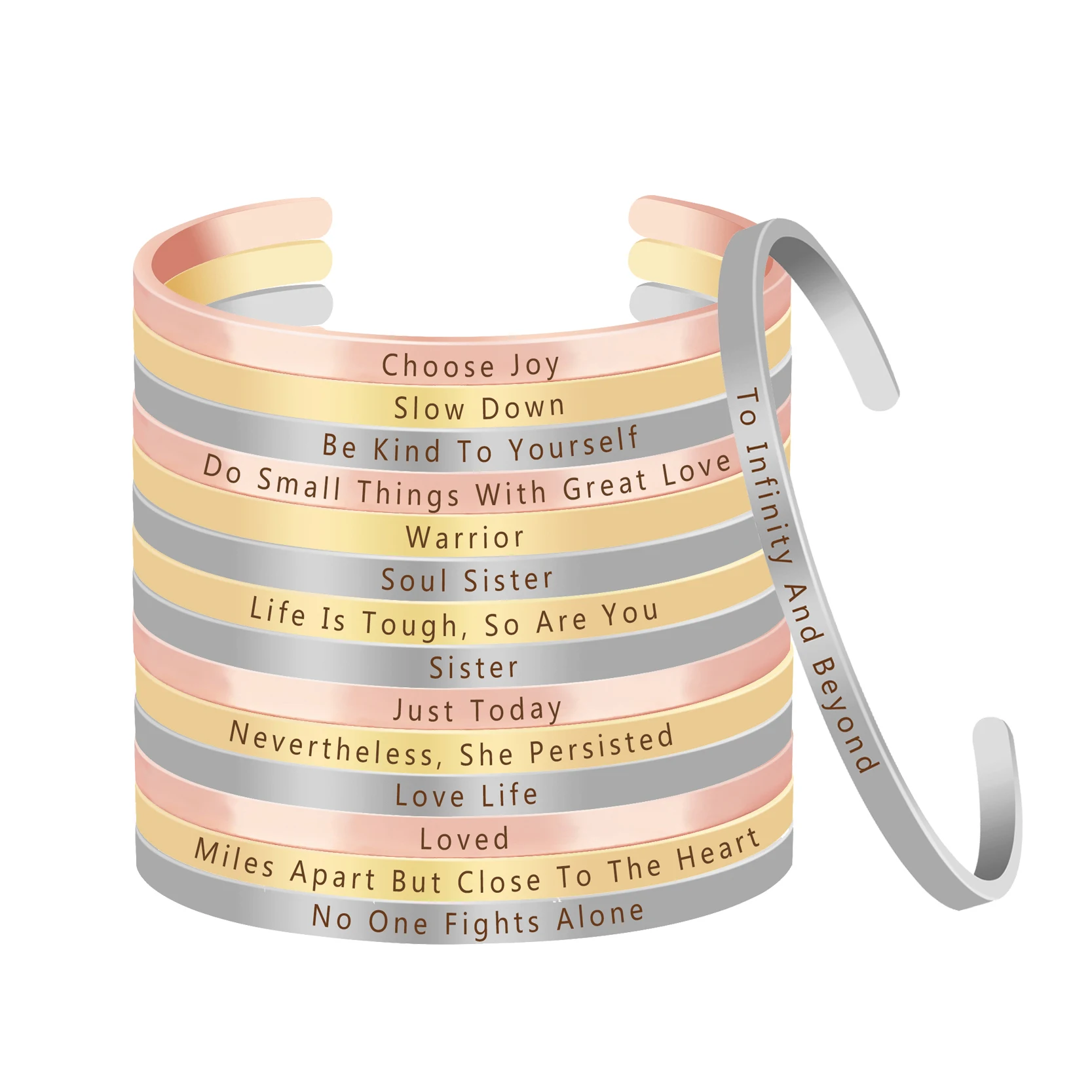 Жизнь жесткая так вы вдохновляющие цитаты Выгравированы Браслет с мантрой