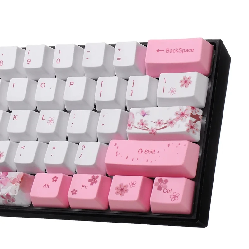 

71 Keys/set Cherry Blossom PBT 5 Sides Dye Sublimation Key for MX Switch