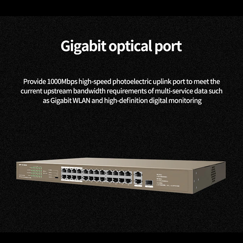 Сетевой коммутатор TD TDF1126P 24 250W Ethernet на порта источник питания PoE 225 Вт защита от