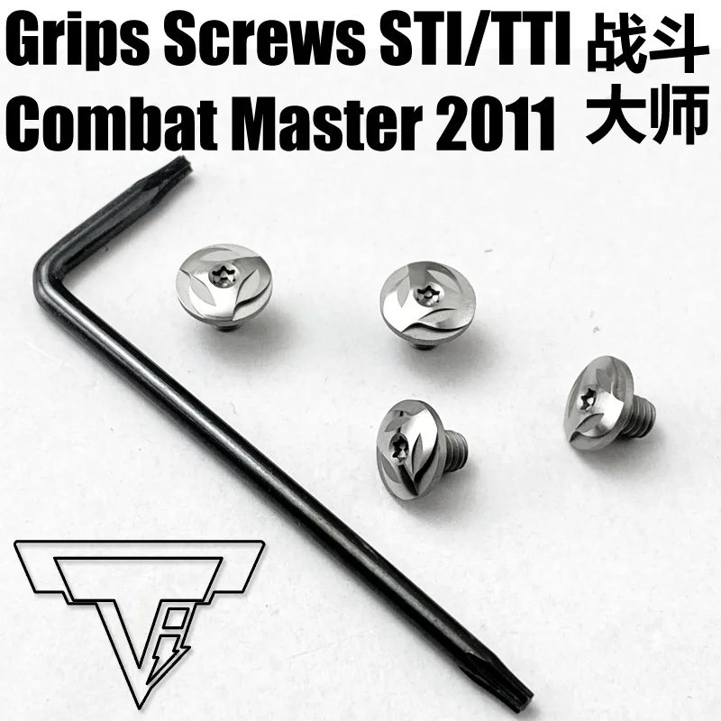 

Custom STI/TTI Combat Master 2011 Grips Screws 416 stainless steel CNC T8 torx Screws