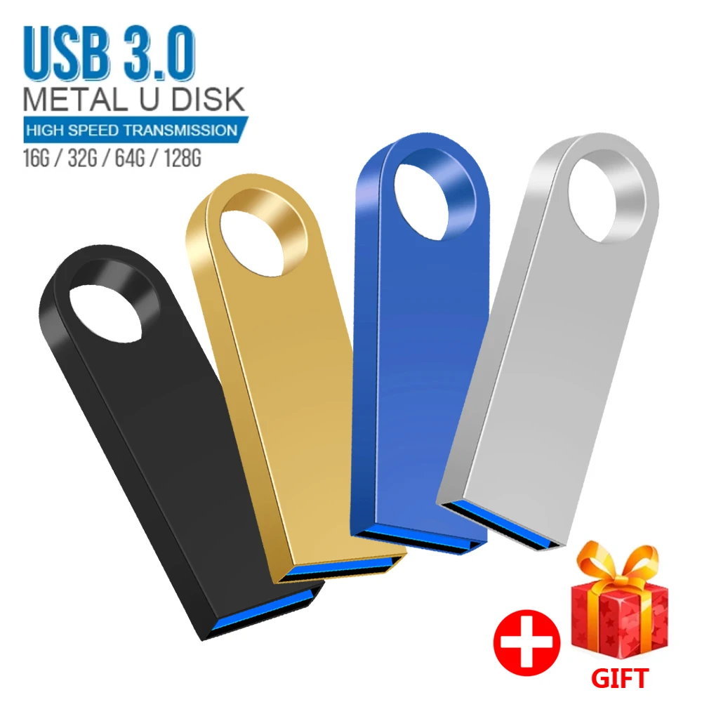 

Флэш-накопитель флеш-накопитель USB 3,0 8 ГБ 16 ГБ 128 ГБ, высокоскоростной флеш-накопитель 32 Гб 64 ГБ, металлический флэш-накопитель с ключами
