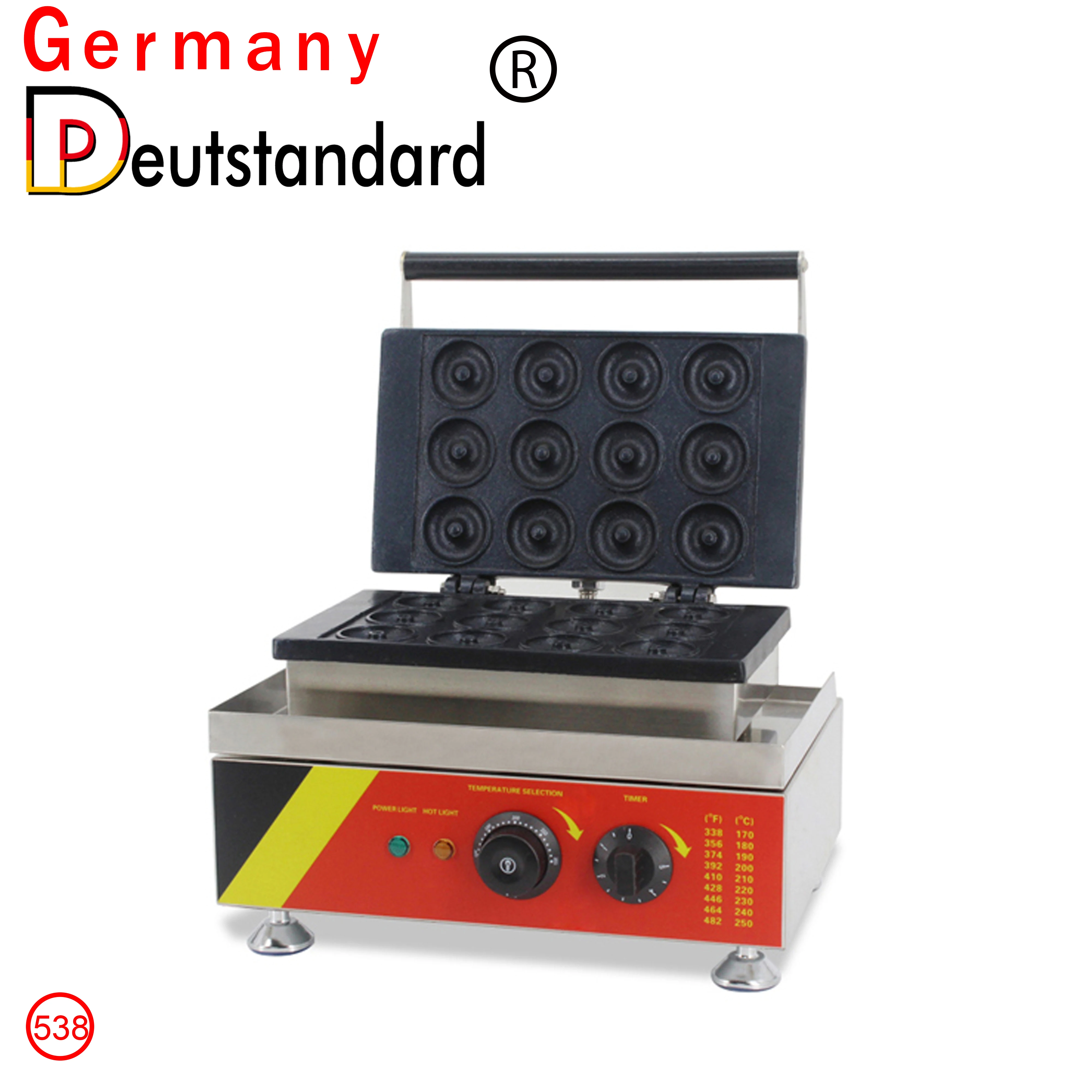 

12 Hole Commercial Electric Mini Donut Maker Machine With Stainless Steel High Quality Professional Donut Waffle Maker Hot Sale