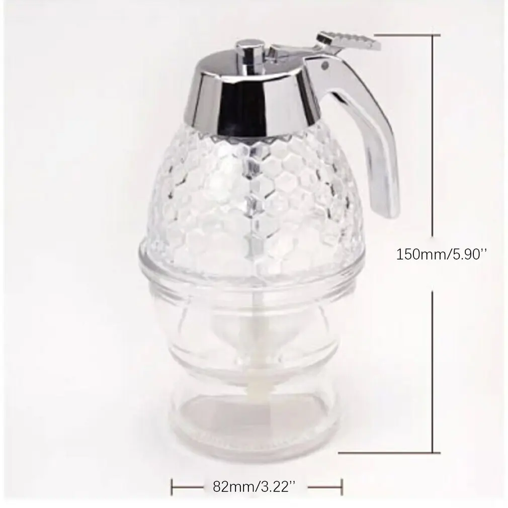 

Squeeze Bottle Honey Jar Container Bee Drip Dispenser Kettle Storage Pot Stand Holder Juice Syrup Cup Kitchen Accessories