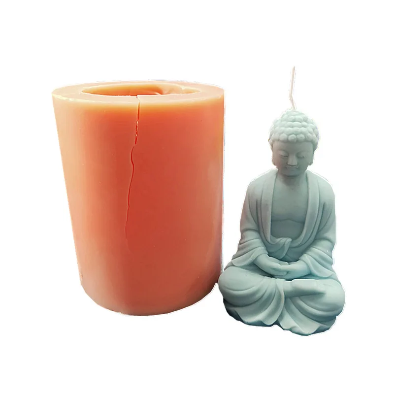 

DIY Mythical Figure Buddha Tathagata Candle Plaster Silicone Mold Candle Making Clay Mold Resin Mold Cake Decoration Accessories