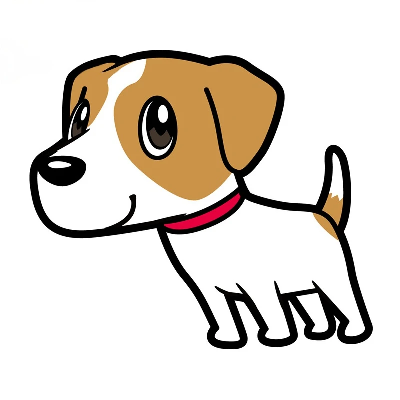 Милые пвх наклейки джек рассел терьер собака аниме декор мотоцикл внедорожник