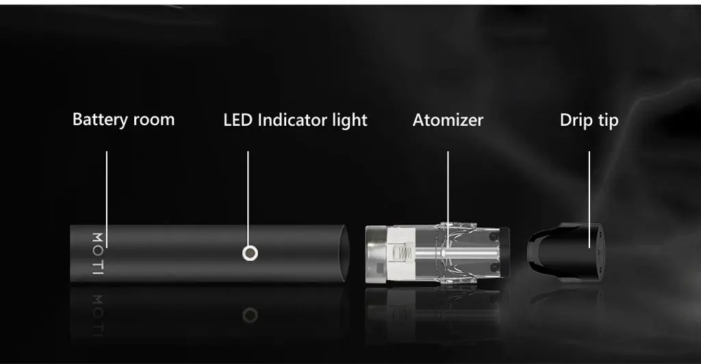 MOTI вейп многоразовый Vape комплект 1,8 мл вейп Pod 500 мАч батарея Портативный MOTI электронная сигарета-кальян ручка E-сигареты вейп Pod