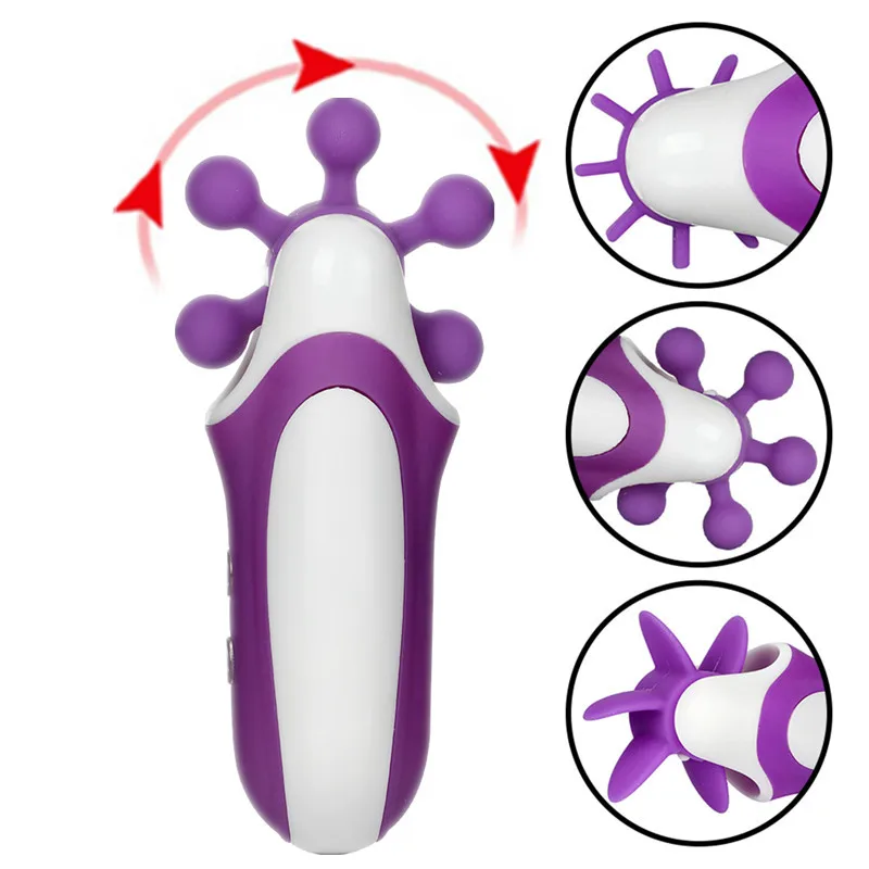 Лижущий язык вибратор вращение оральный Стимулятор клитора Женский мастурбатор