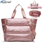 Новая женская спортивная сумка, водонепроницаемый водный коврик для плавания и йоги, розовая Дорожная Спортивная Сумка для женщин, спортивная сумка через плечо для фитнеса