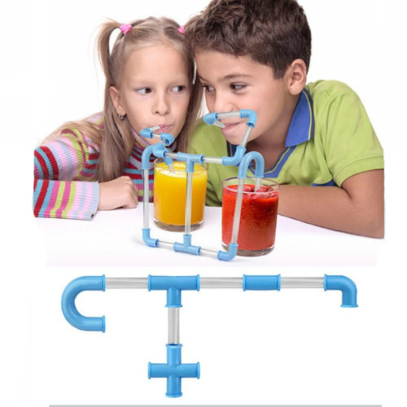 Смешные соединяемые пивные содовые питьевые фототрубки Крейзи гибкие сосущие