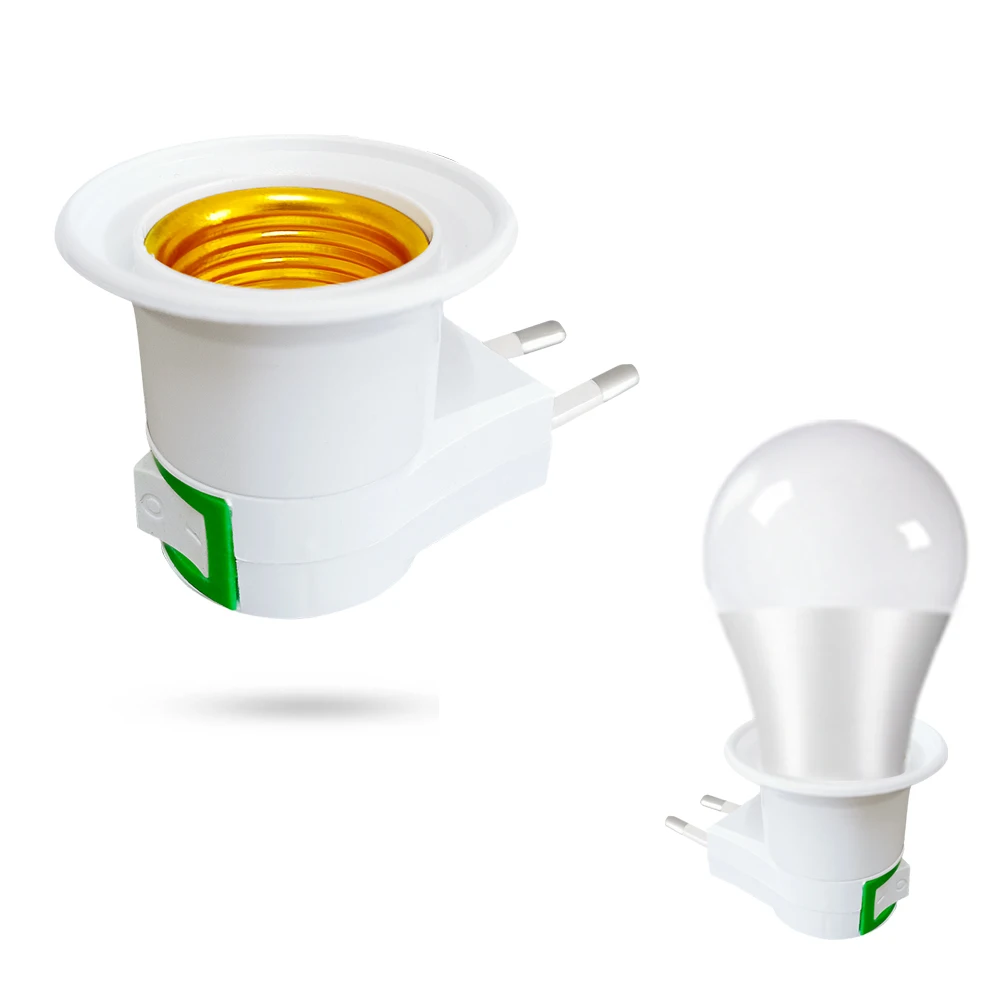 

Патрон для светодиодной лампы E27, 220 В переменного тока, с евровилкой