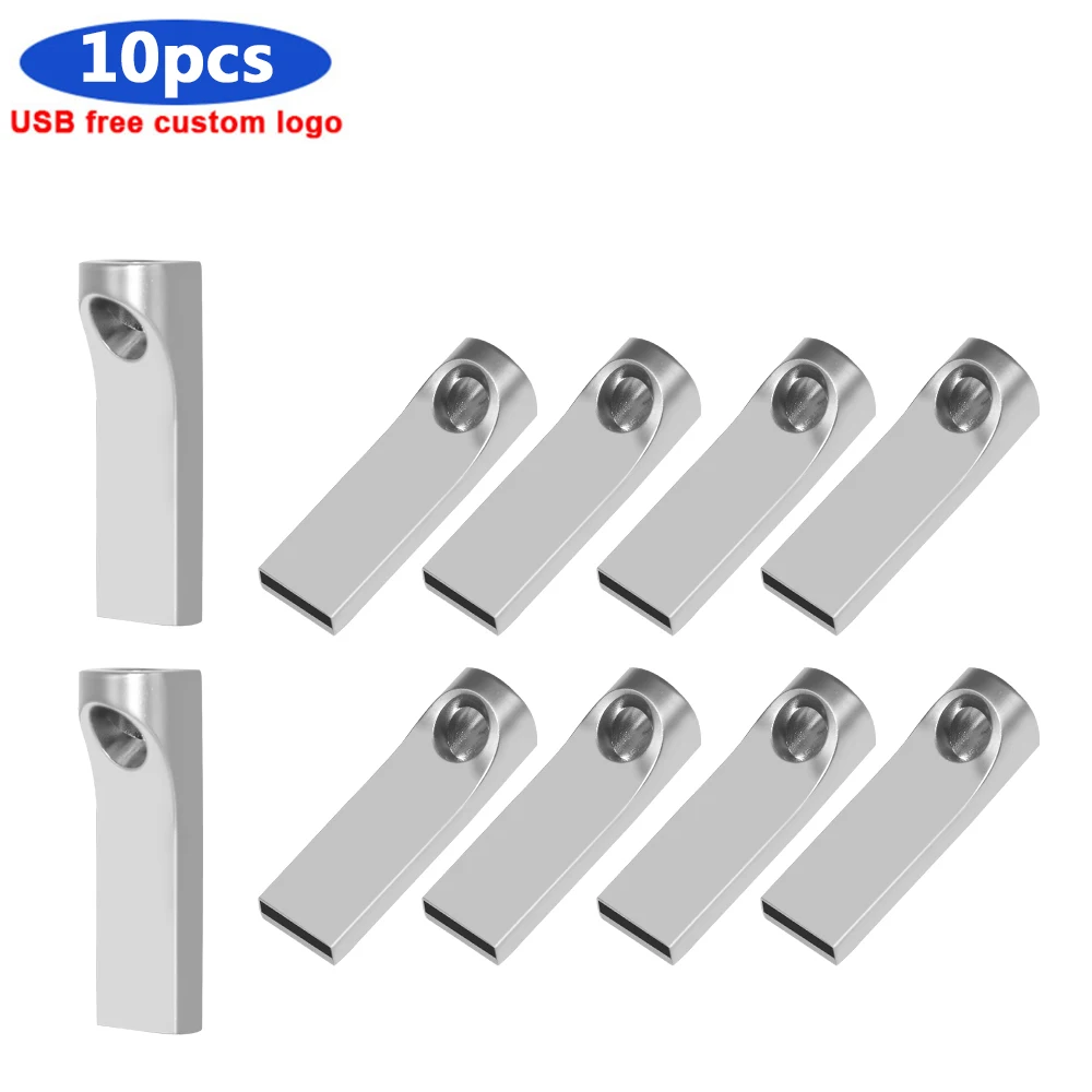 

Водонепроницаемый флеш-накопитель usb 2,0 объемом 128 ГБ, 64 ГБ, 16 ГБ, 8 ГБ, металлическая память 32 ГБ, флеш-накопитель с пользовательским логотипом...