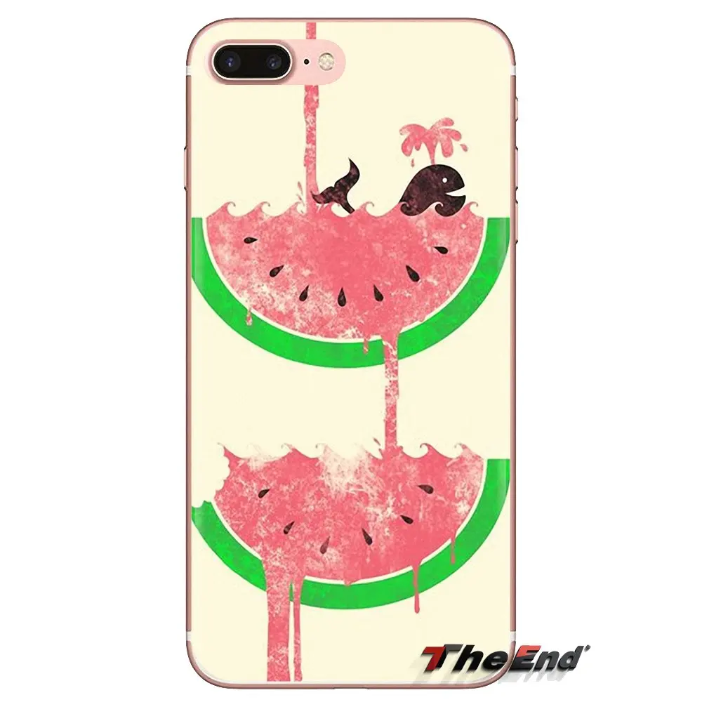Силиконовый чехол с принтом арбуза фруктовые милый розовый для huawei G7 G8 P7 P8 P9 Lite Honor
