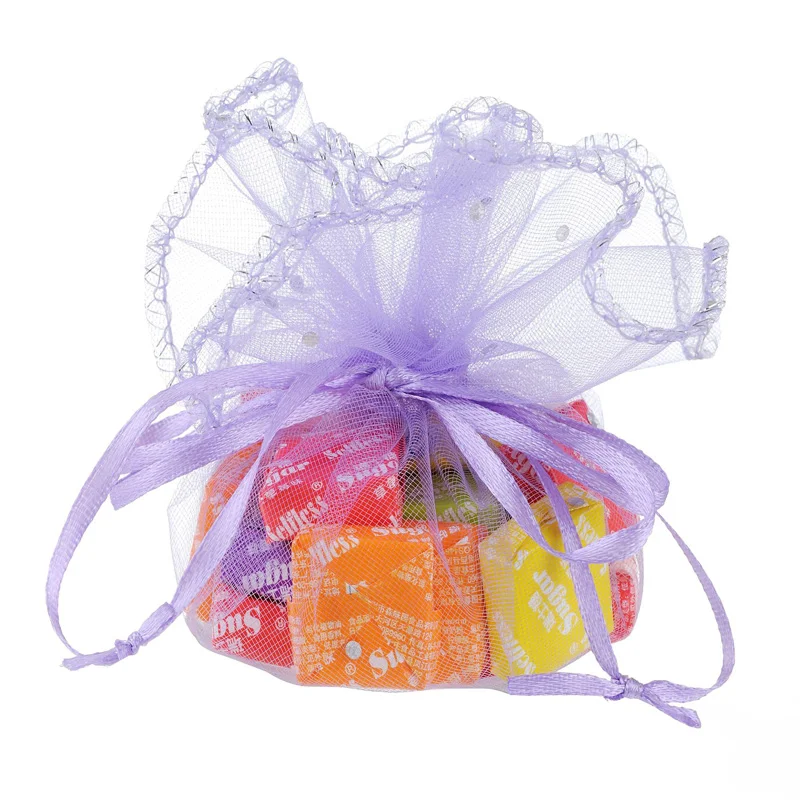 Мешки из органзы для упаковки ювелирных изделий Свадебный декор Подарочный