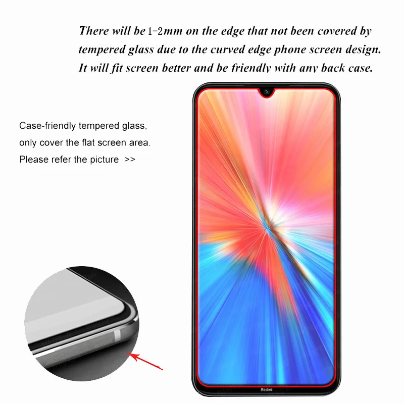 Protector de pantalla de cristal templado HD para m&oacute;vil, pel&iacute;cula de lente para Xiaomi Redmi Note 8 2021, 9, 10 Pro, 2021-2