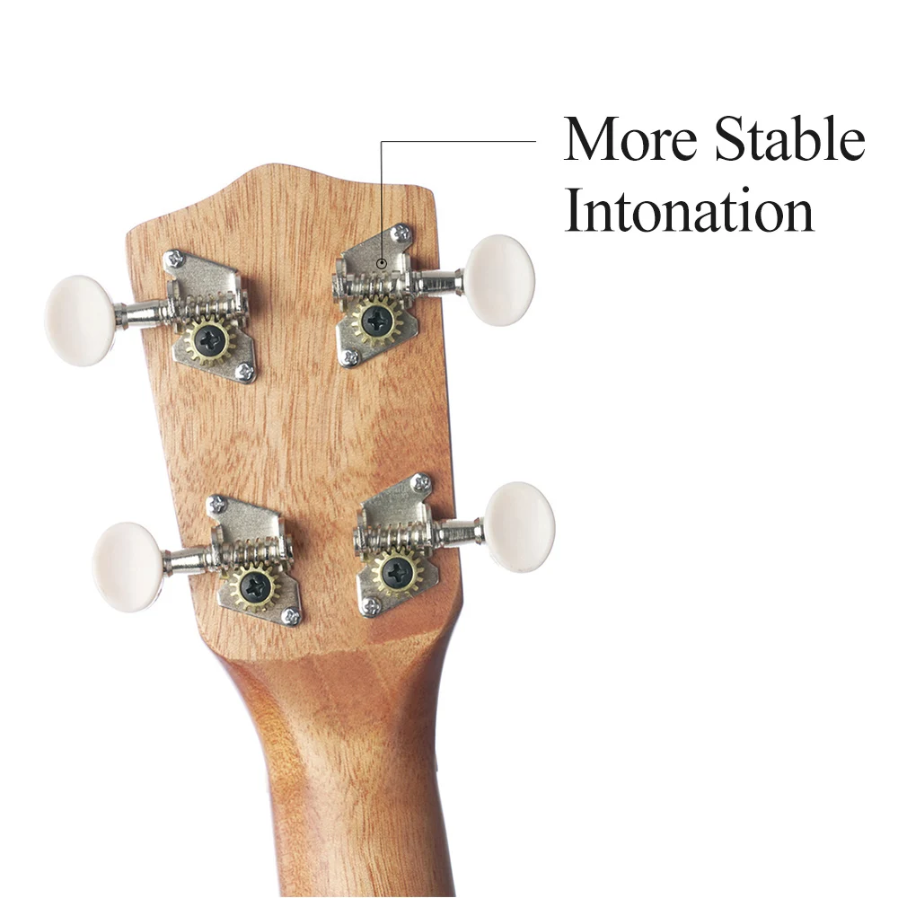 Ukulele 21 Inch Ukeleles Mini Guitar Musical Instrument Solid Wood with String Capo Thumb Hammer Strap for Beginners | Спорт и