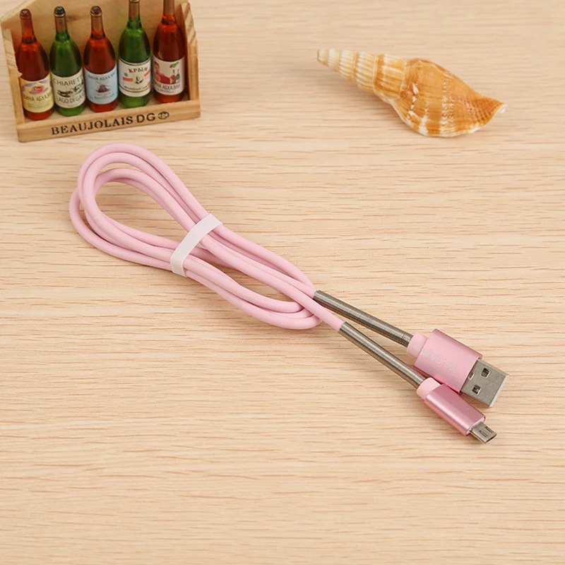 KNYUSB To Micro USB Fast Durable Charging Cable Data Transmission Half-Spring for Android Mobile Phone | Электроника