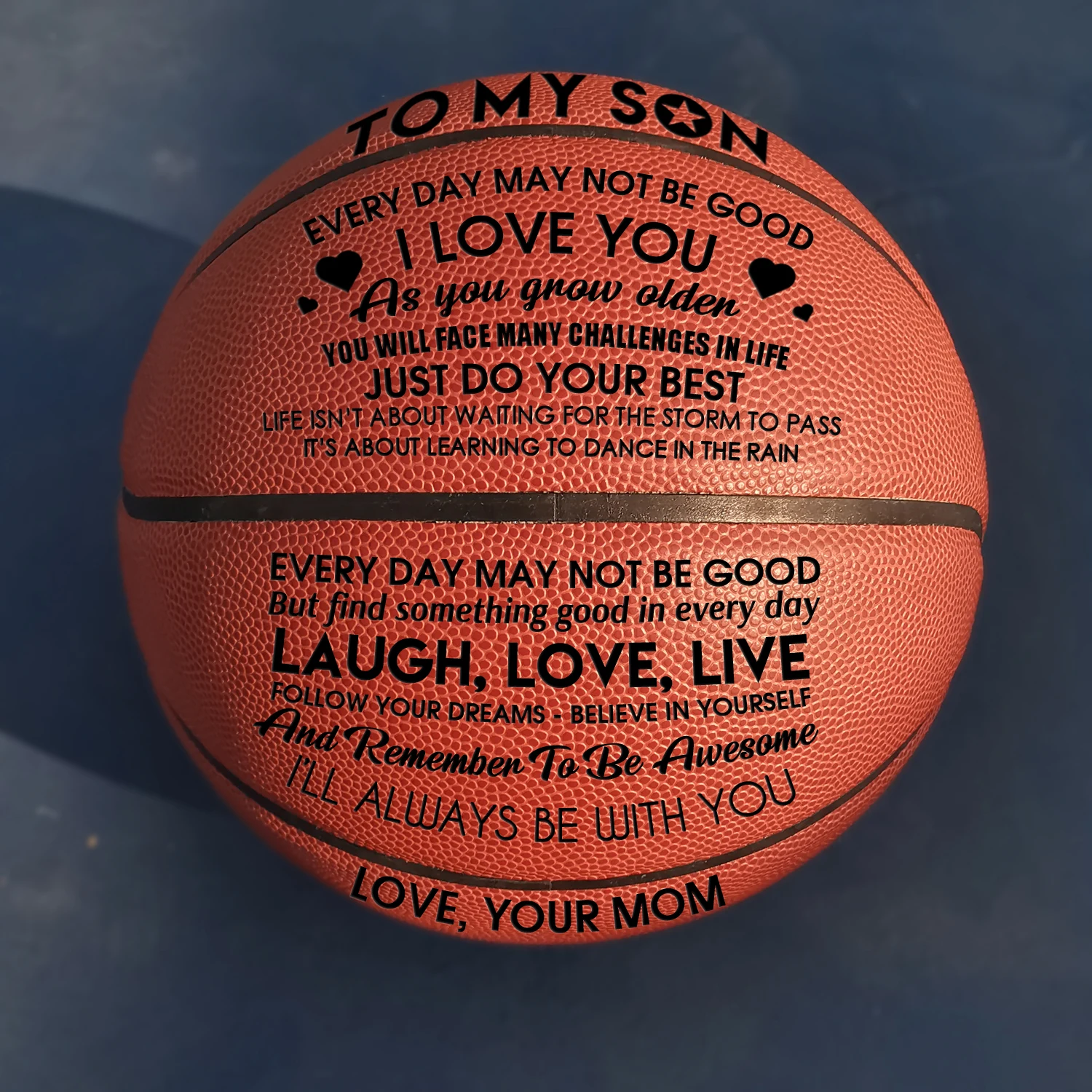 Mom to My Son You Basketball Wholesale or retail Cheap Basketball Ball Official Size7 Basketball With Net Bag+ Needle