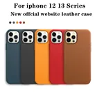 Магнитный кожаный чехол для Apple 13 Pro Magsaf *, чехол для iPhone 13 Pro Max 13 Mini, Беспроводная зарядка, защита от падения, оригинал