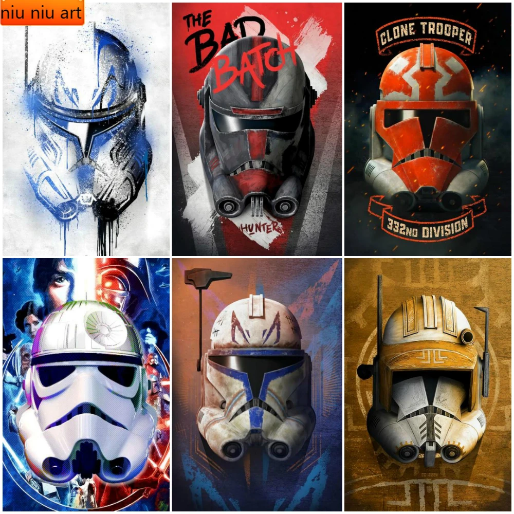 

Disney Classic Movie Star Wars Diamond Painting Diamond Mosaic Cross Stitch Kits Full Diamond Embroidery Room Decoration