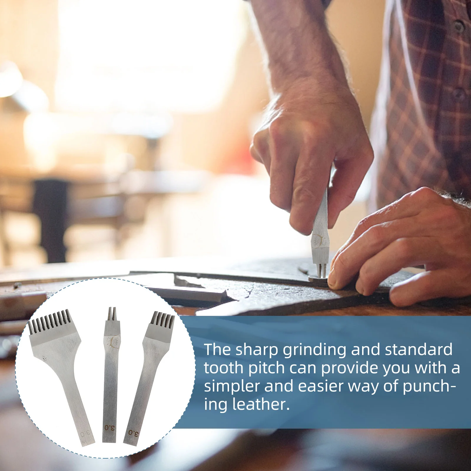 Профессиональный дырокол для кожи 3 шт. | Дом и сад