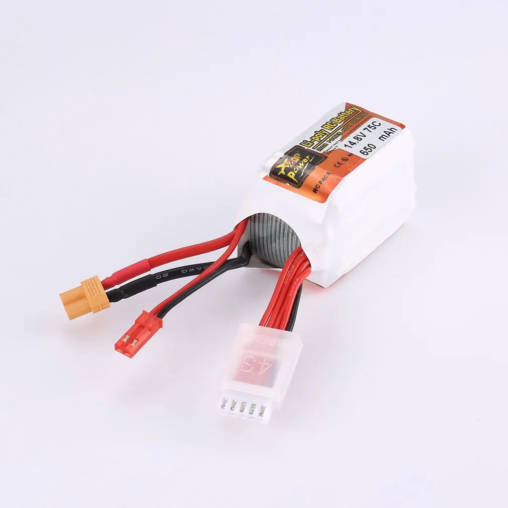 Горячее предложение! Распродажа! ZOP power 14 8 V 650mAh 75C 4S 1P RC Lipo батарея JST XT30 вилка