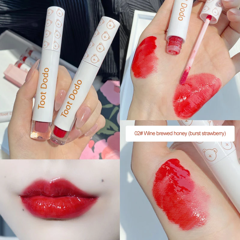 

Toot Dodo Stupid Bear Mirror Liquid Lipstick And Matte Lip Gloss Makeup Moisturizing Long Lasting Waterproof Velvet Llip Glaze