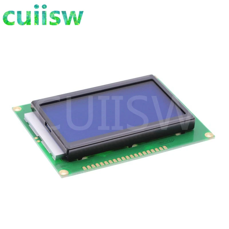 5 шт./лот ЖК-дисплей 12864 128x64 LCD12864 точки графика синего цвета Подсветка экран 0 V |