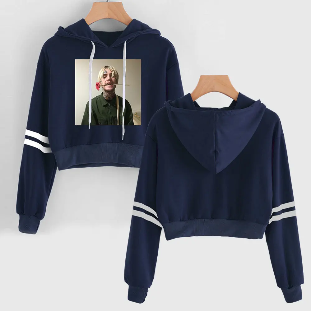 Толстовка женская с высокой талией модный дизайн худи в стиле хип-хоп