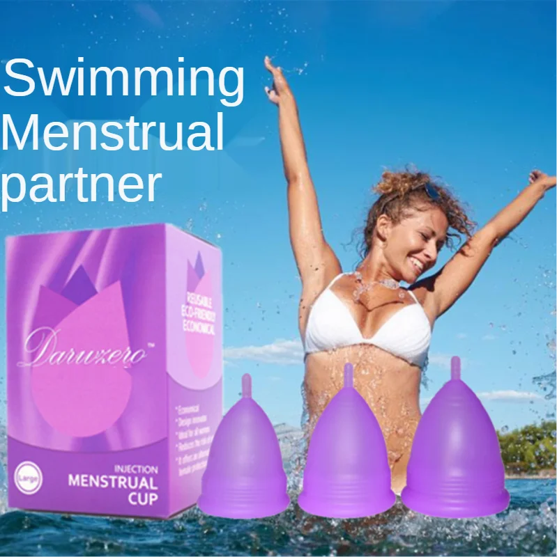 

1PC Colorful Women Cup Medical Grade Silicone Menstrual Cup Feminine Hygiene Menstrual Lady Cup Health Care Period Cup