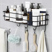 bathroom toothbrush rack wall mounted punch free toilet toilet bathroom sink cosmetics wall storage