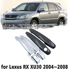 Автомобильная ручка из углеродного волокна или хромированные дверные ручки, защитный чехол для Lexus RX XU30 30 RX300 RX330 RX350 RX400h, автомобильные аксессуары