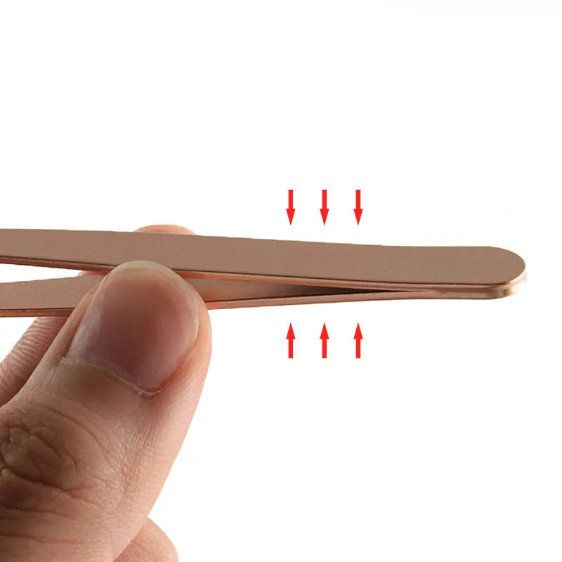 1 шт. пинцет для бровей, для красоты, наклонный съемник, нержавеющая сталь, зажимы для бровей, инструмент для макияжа, новинка