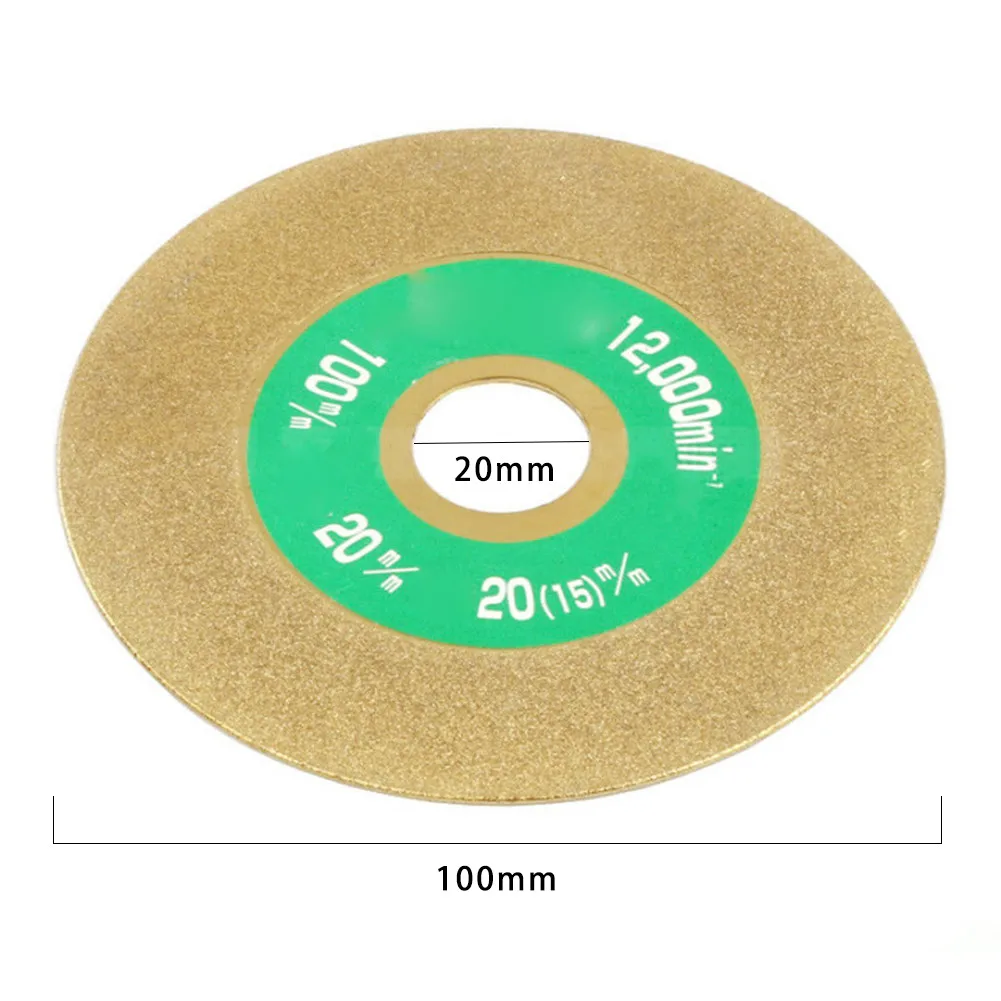 

Cutting Disc 100mm Diamond Coated Grinding Wheel Disc Gold For Carbide Stone Angle Grinder Carbon Steel Cutting Grinding