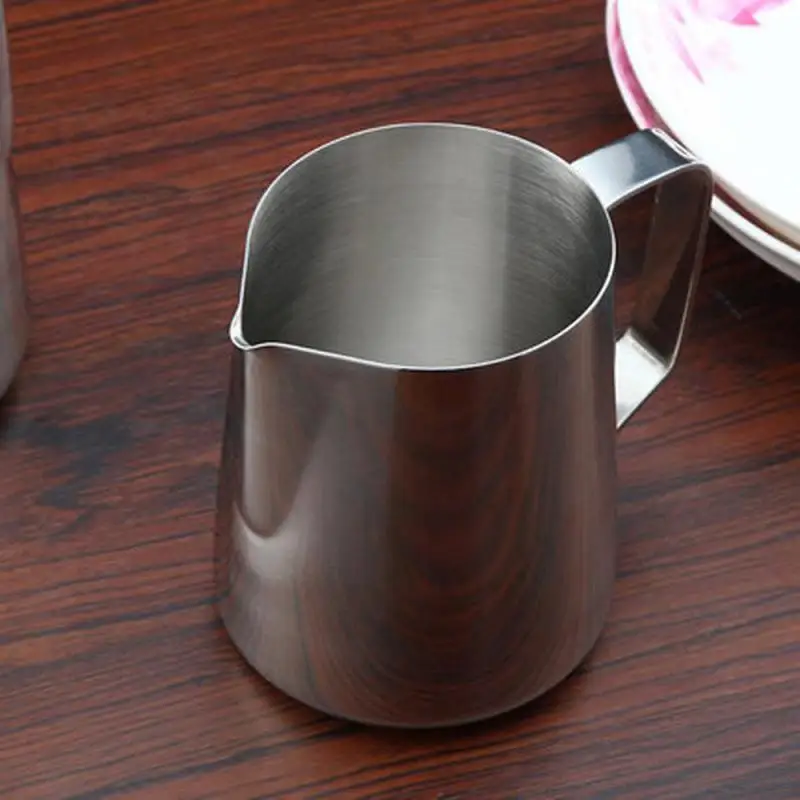 

Stainless Steel Frothing Coffee Pitcher Pull Flower Cup Cappuccino Milk Pot Espresso Cups Latte Art Milk Frother Jug Milk Jugs