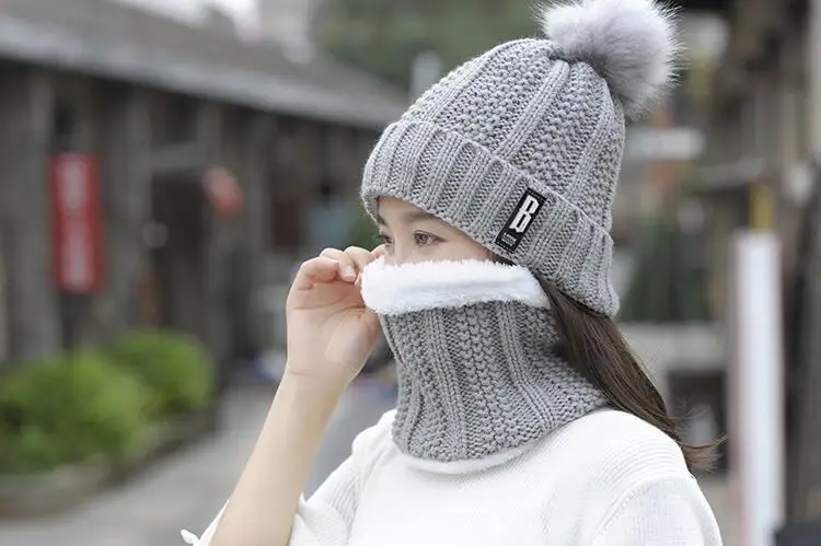 Jiangxihuitian зимние шапки Skullies Beanies, зимние шапки бини для мужчин и женщин, шерстяные шапки, Балаклава, маска, шапка, вязаная шапка