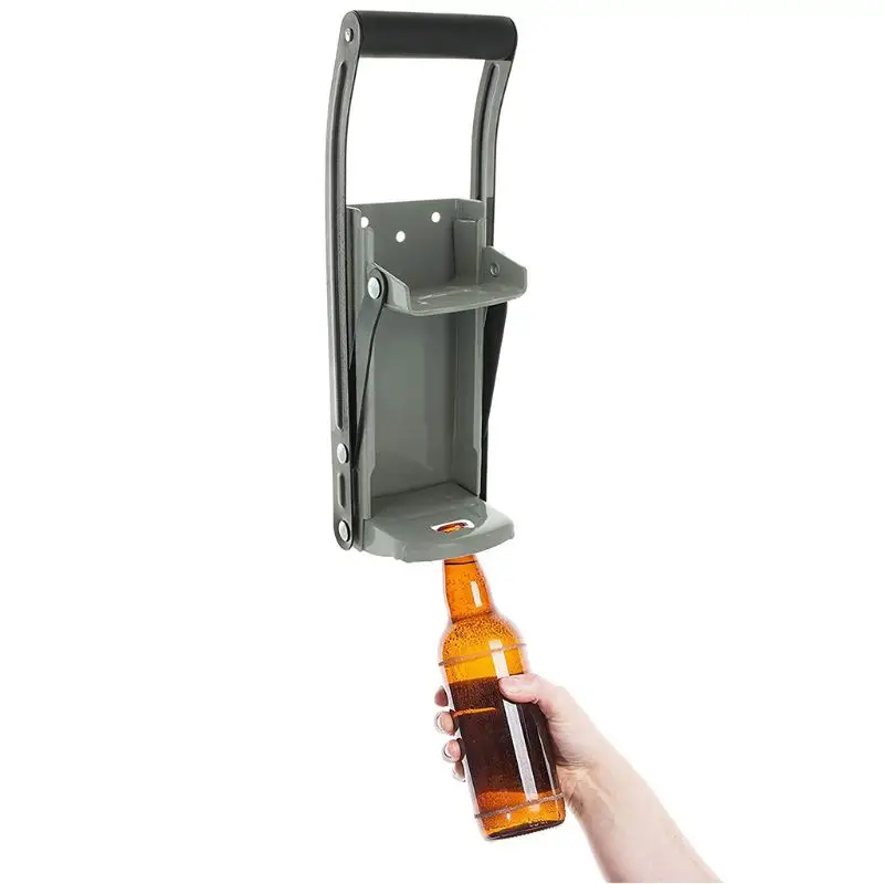 

12oz 16oz Heavy Duty Can Crusher Wall Mount Hand Push Cola Soda Bottle Opener H7ED