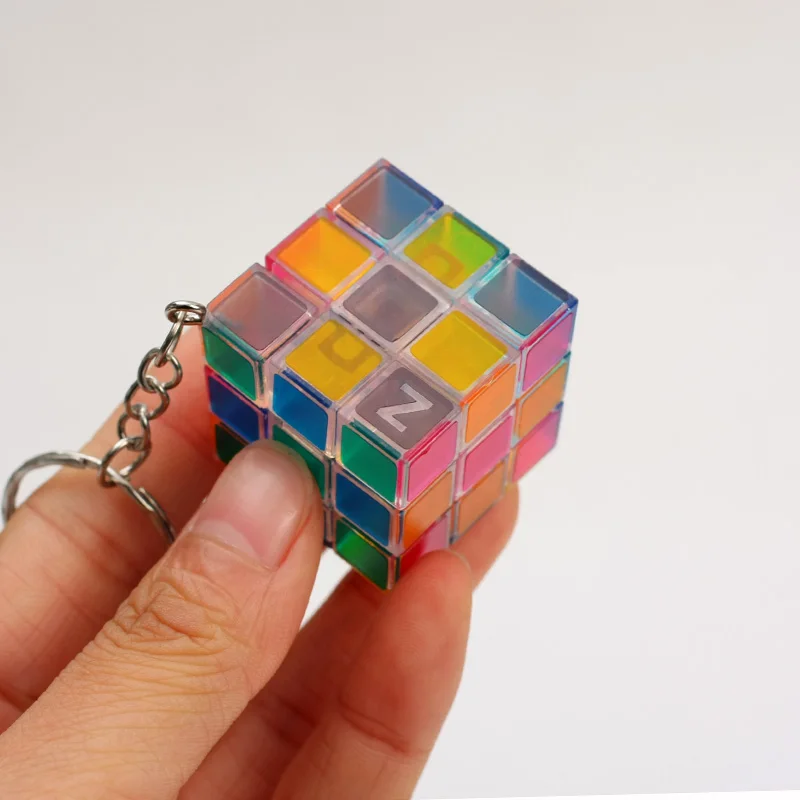 Zcube брелок Mini 3x3x3 волшебный куб головоломка Teaser кубик без клея скорость