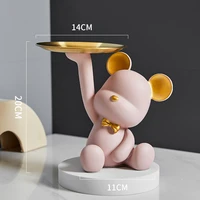 home decor lovely bear figurine nordic room accessories large landing ornaments interior decoration tray sculptures statue gift