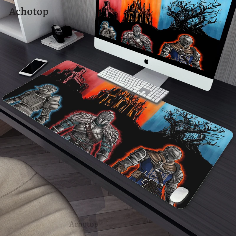 Большой компьютерный коврик для мыши Dark soul XXL 800x300 мм крутой Настольный