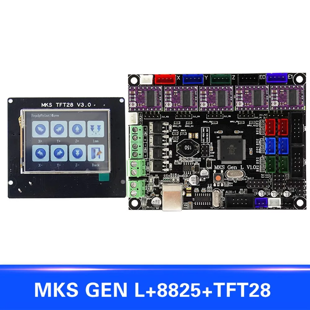 Для MKS GEN L Совместимость с TFT28 ЖК дисплеем поддержка DRV8825 мотор драйвер 3D печать