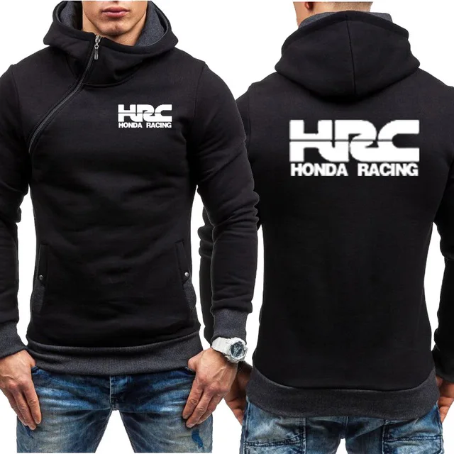 Мужские толстовки с капюшоном HRC гоночный мотоцикл автомобиль логотип печать