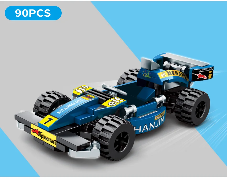 Городской скоростной чемпион строительные блоки гонка спортивный авто