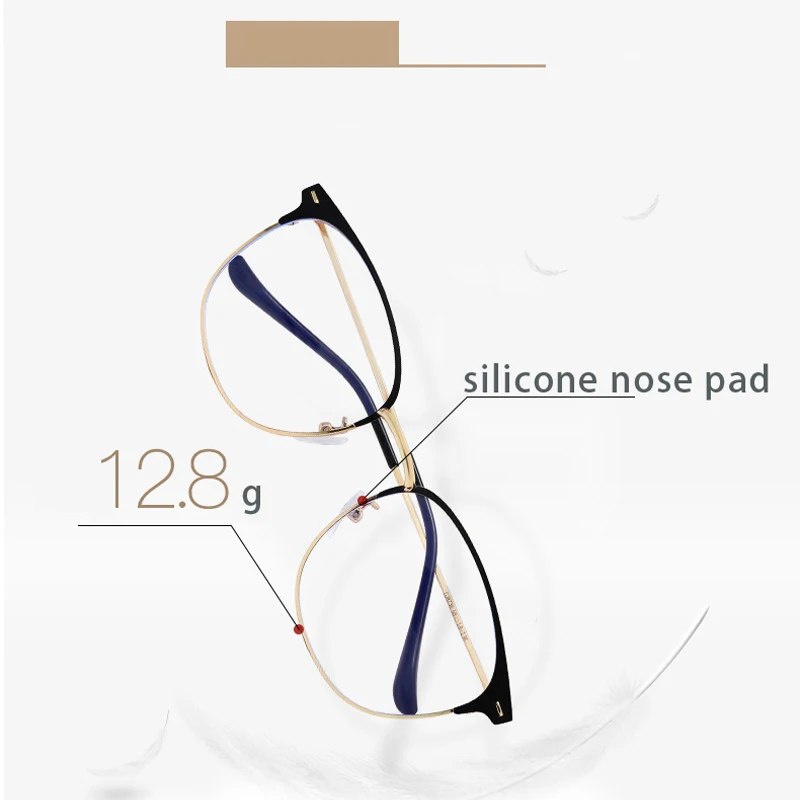 Очки с защитой от сисветильник женские очки в круглой металлической оправе стиле