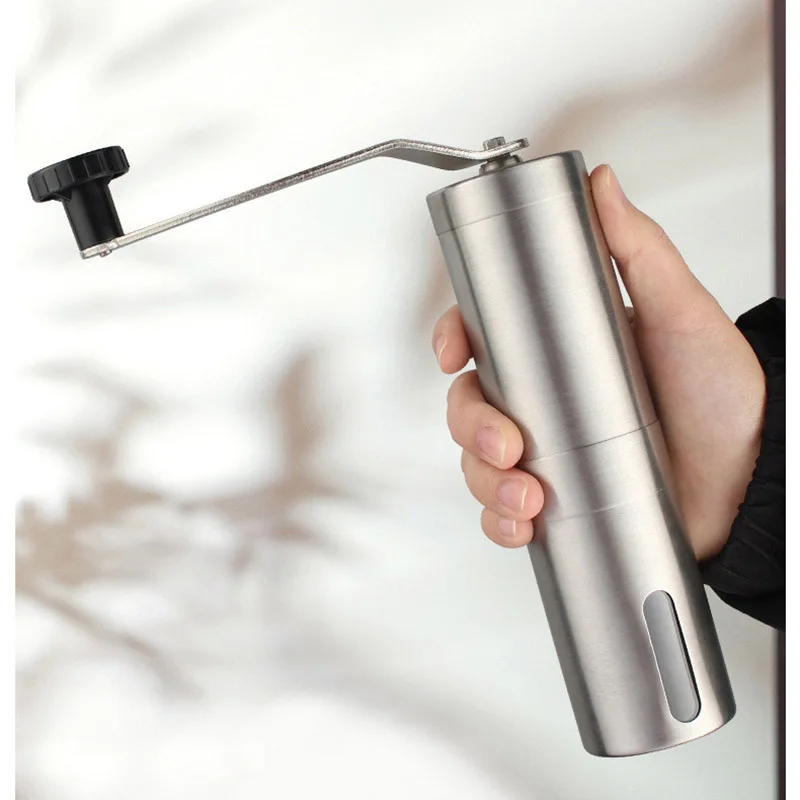 manual ceramic coffee grinder stainless steel adjustable coffee bean mill easy clean kitchen tools portable coffee appliance free global shipping